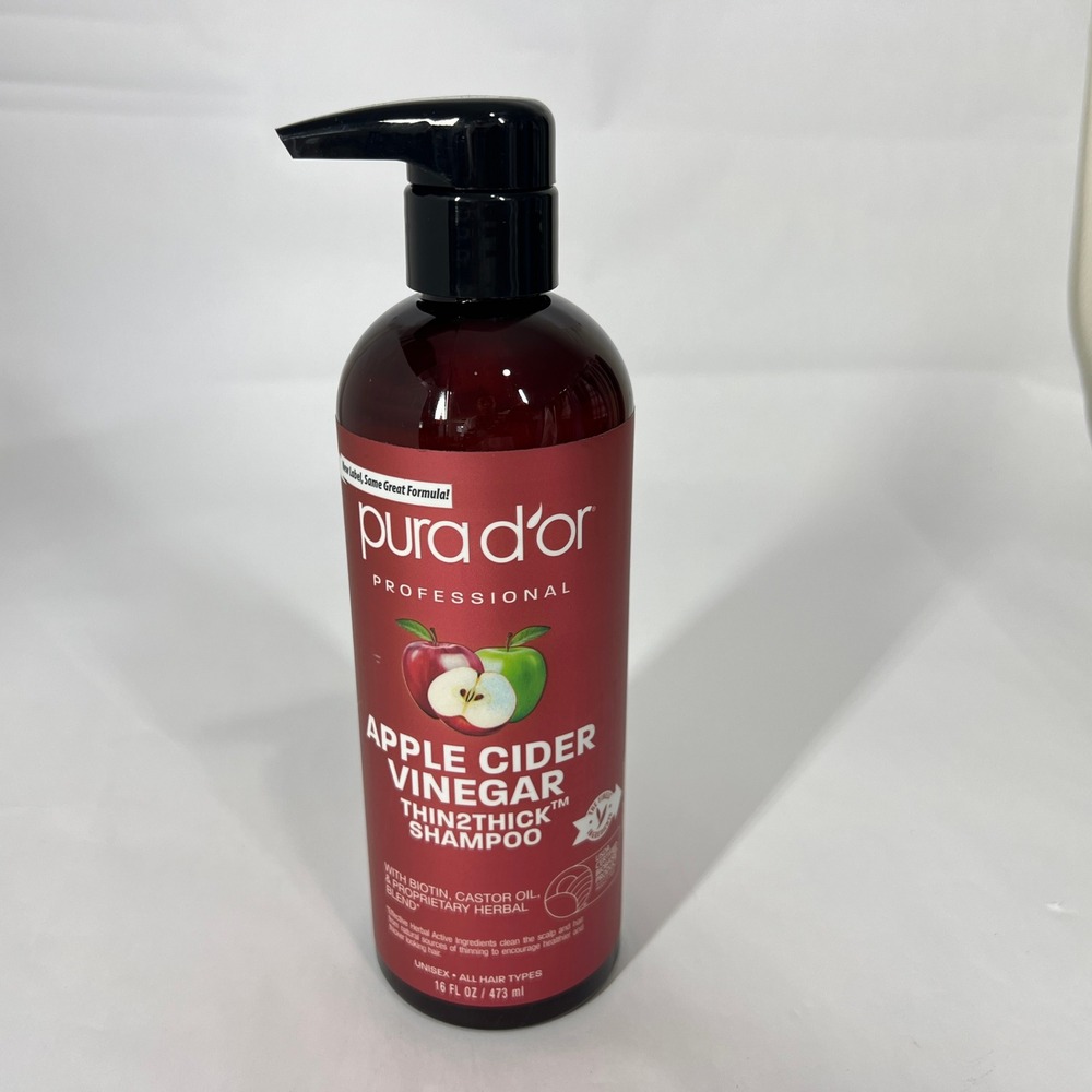 Pura D'or Apple Cider Vinegar Shampoo & Conditioner Set 16 fl oz Sulfate-Free, - Picture 9 of 9